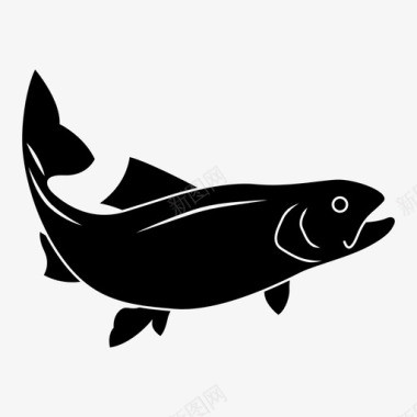 鲑鱼鱼食物图标图标
