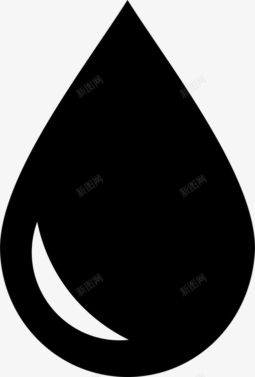 水露水水滴图标svg_新图网 https://ixintu.com 水 水分 水滴 液体 露水
