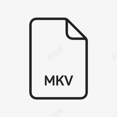 mkv文件扩展名电影文件图标图标