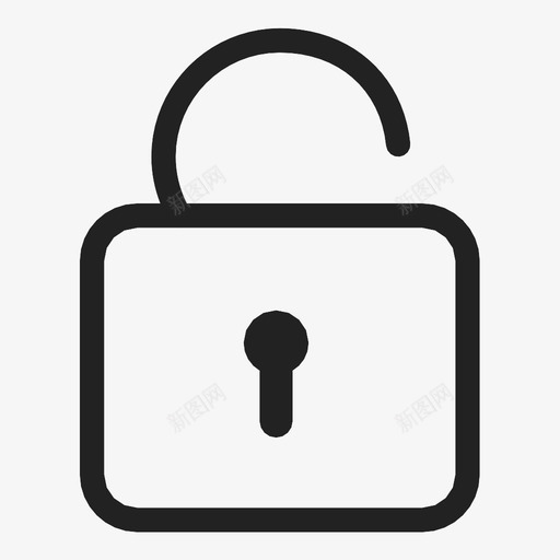 隐私设置安全设置解锁图标svg_新图网 https://ixintu.com 安全设置 解锁 隐私设置