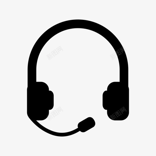 耳机免提电子设备图标svg_新图网 https://ixintu.com 免提 电子设备 耳机