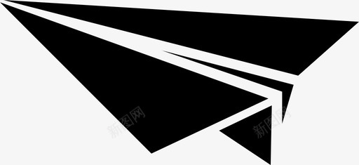 纸飞机邮件折纸图标svg_新图网 https://ixintu.com 发送 折纸 纸飞机 邮件