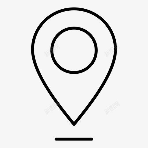地点gps定位图标svg_新图网 https://ixintu.com gps 地图 地点 定位