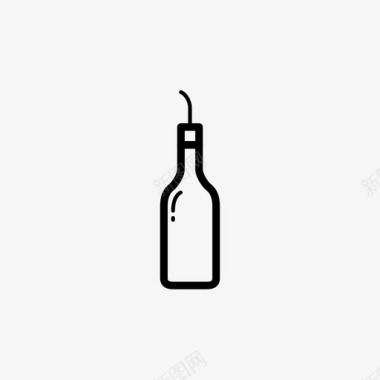 橄榄油香醋瓶子图标图标