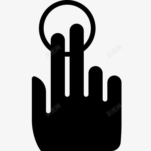 两个手指推控制手图标svg_新图网 https://ixintu.com 两个手指推 保持 手 手手势字形 控制 触摸