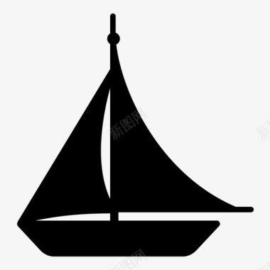 帆船游船游艇图标图标