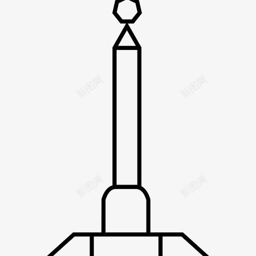 明斯克建筑地标图标svg_新图网 https://ixintu.com 地标 建筑 旅游 明斯克 纪念碑 首都世界地标线