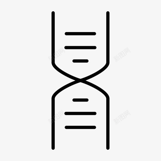 DNA染色体DNA链图标svg_新图网 https://ixintu.com DNA DNA螺旋 DNA链 染色体 遗传学