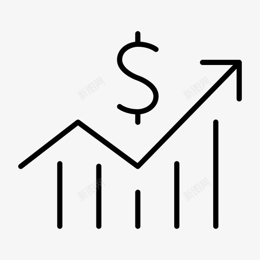 柱状图经济增长图表图标svg_新图网 https://ixintu.com 图表 柱状图 经济 经济增长 结果