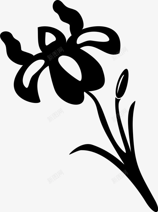 兰花配件花图标svg_新图网 https://ixintu.com 兰花 花 花园花 芳香 配件