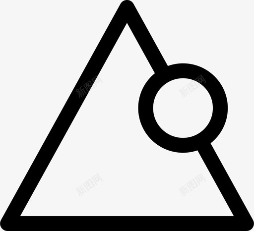 形状圆图案图标svg_新图网 https://ixintu.com 三角形 几何 几何形状 图案 圆 形状