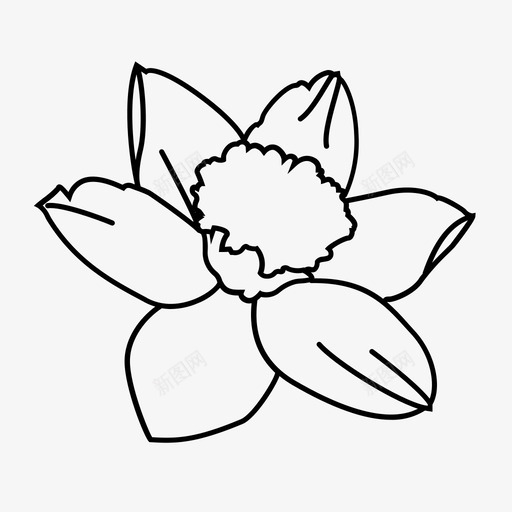水仙花花花园图标svg_新图网 https://ixintu.com 水仙花 花 花园