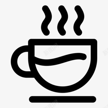 咖啡杯饮料热咖啡图标图标