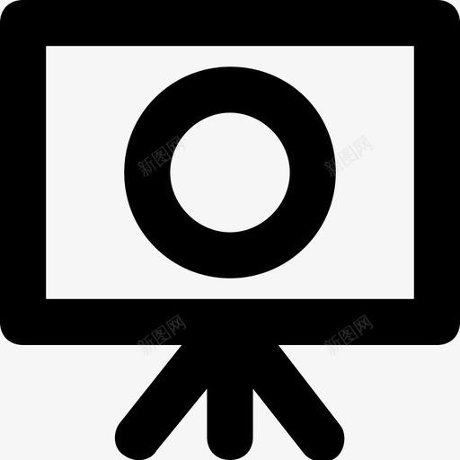 白板黑板教室图标svg_新图网 https://ixintu.com 教室 教育平滑线图标 画架 白板 黑板