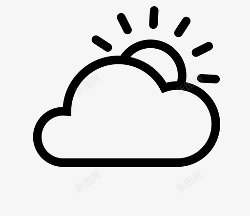 Cloud Sunsvg_新图网 https://ixintu.com Cloud Sun