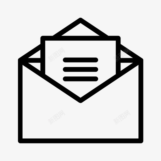 打开邮件电子邮件信件图标svg_新图网 https://ixintu.com 信件 打开邮件 消息 电子邮件