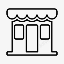 小商场商店市场商店小商场图标高清图片