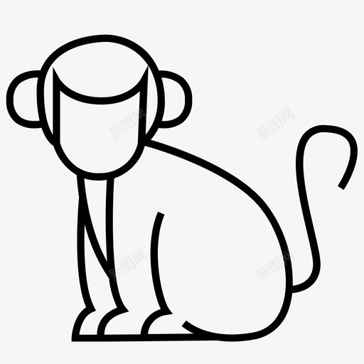 猴子动物丛林图标svg_新图网 https://ixintu.com 丛林 动物 动物园 猴子 猴子收藏