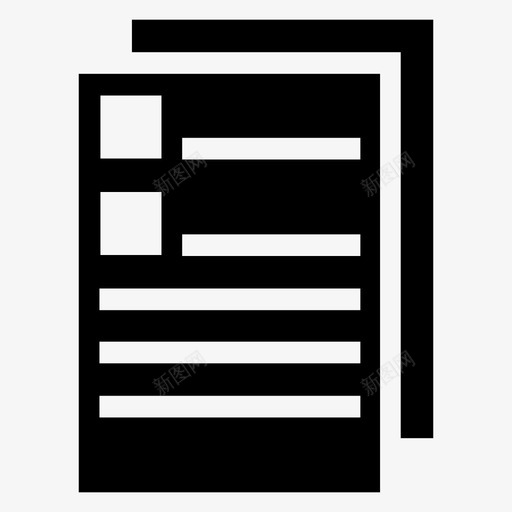 文档数据列表图标svg_新图网 https://ixintu.com 列表 工作表 报告 数据 文档 文档字形 纸张