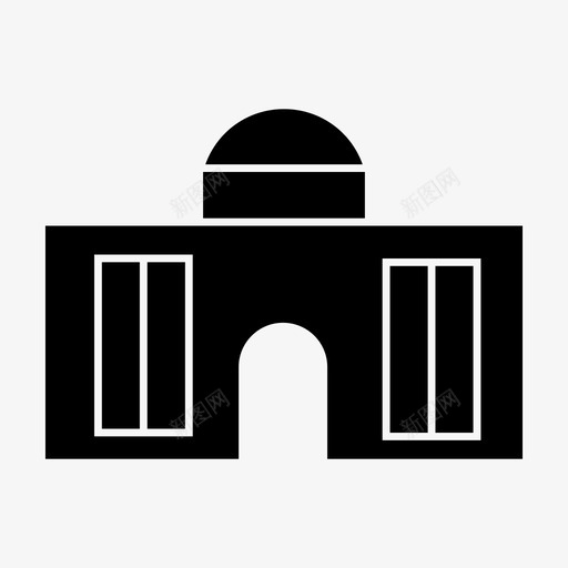 马德里建筑地标图标svg_新图网 https://ixintu.com 地标 建筑 旅游 纪念碑 首都世界地标符号 马德里