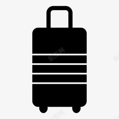 行李旅行手推车图标图标