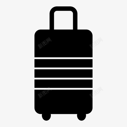 行李旅行手推车图标svg_新图网 https://ixintu.com 假期 手推车 旅行 行李