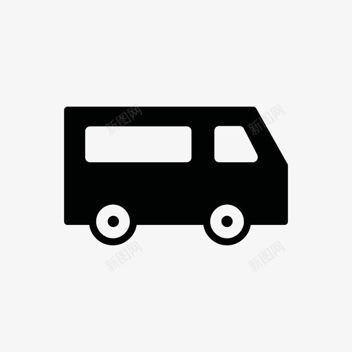 卡车汽车送货车图标svg_新图网 https://ixintu.com 卡车 汽车 车辆 运输工具 送货车 食品车