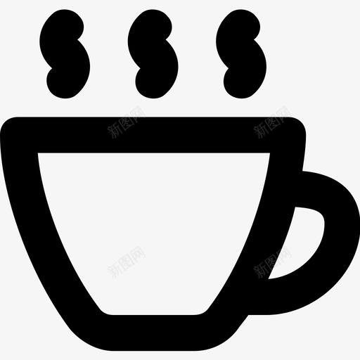 茶杯咖啡杯热饮图标svg_新图网 https://ixintu.com 咖啡杯 热茶 热饮 茶杯 食品平滑线图标