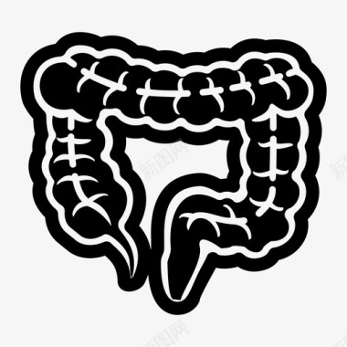大肠肠结肠图标图标