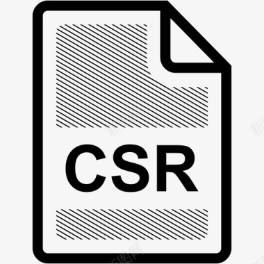 csr文件扩展名格式图标图标