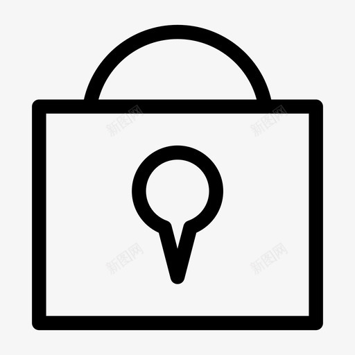 锁私人图标svg_新图网 https://ixintu.com 私人 锁