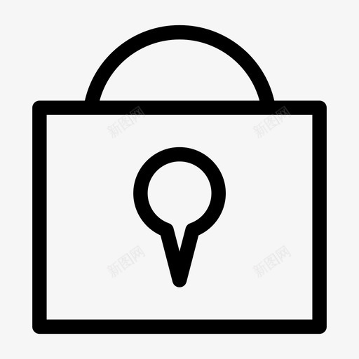 锁私人图标svg_新图网 https://ixintu.com 私人 锁
