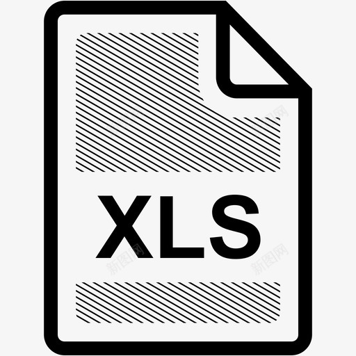 xls文件扩展名格式图标svg_新图网 https://ixintu.com xls文件 扩展名 文件格式 格式 类型