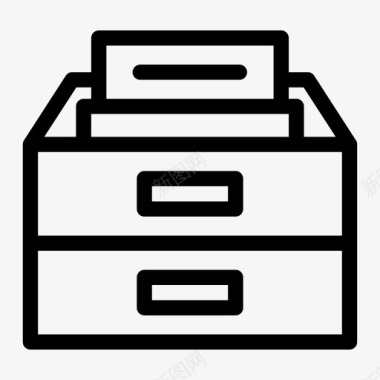 档案文件柜文件图标图标