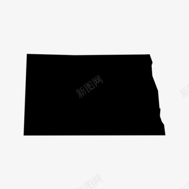 北达科他州美国州图标图标