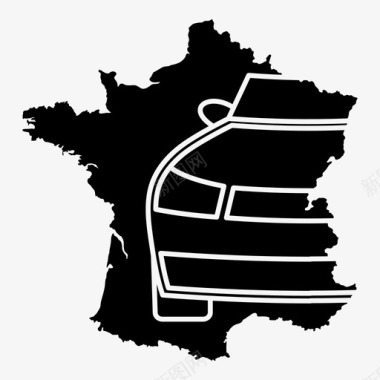 法国汽车工业汽车经济图标图标