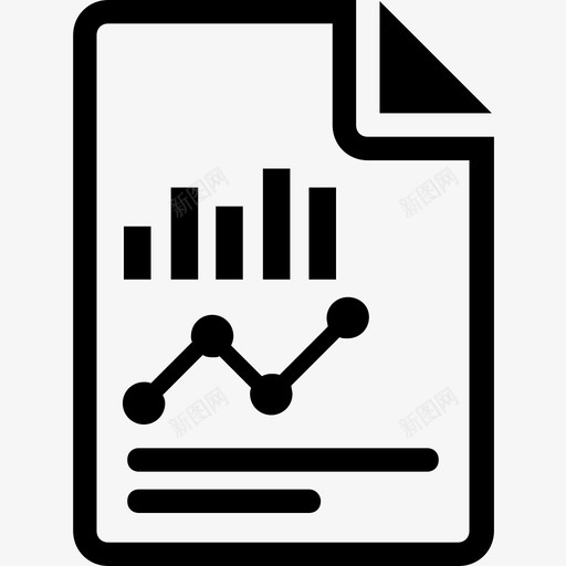 财务图形折线图图标svg_新图网 https://ixintu.com 图形 折线图 报表 统计 股票 财务 银行和金融实心图标