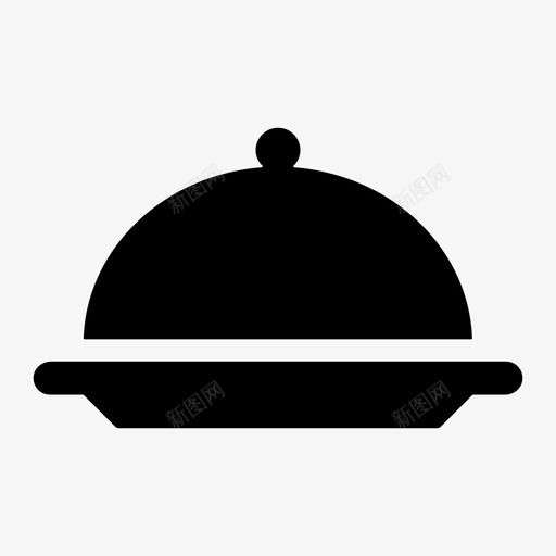 clocheclochesdish图标svg_新图网 https://ixintu.com cloche cloches dish food 服务 餐饮vol01 餐饮服务