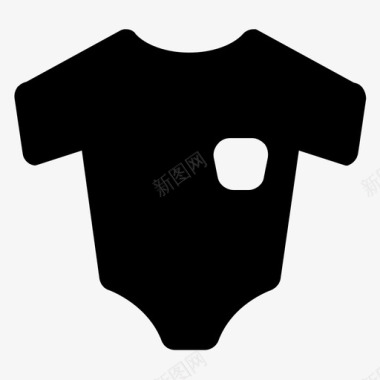 婴儿套装衣服女孩图标图标