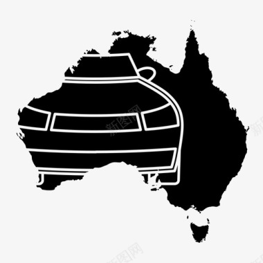 澳大利亚汽车工业汽车经济图标图标