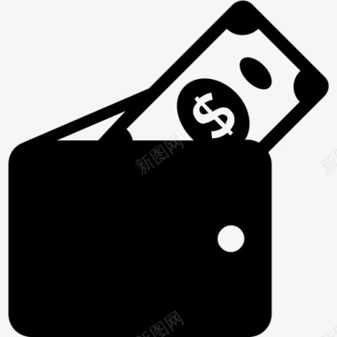 旅行钱包钱包卡片夹图标图标