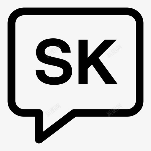 斯洛伐克语气泡语言图标svg_新图网 https://ixintu.com sk 口语 斯洛伐克语 气泡 语言 语言代码2个字母笔划