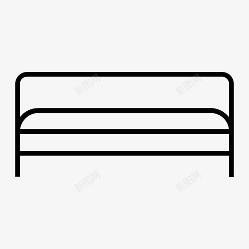 双人床卧室家具图标svg_新图网 https://ixintu.com 卧室 双人床 大床 家具 家具和家居装饰2 特大床