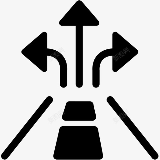 方向位置路标图标svg_新图网 https://ixintu.com 三向 交通 位置 商务电子商务物流扎实 方向 路标