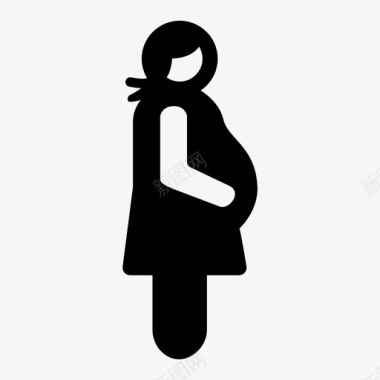 孕妇婴儿母亲图标图标