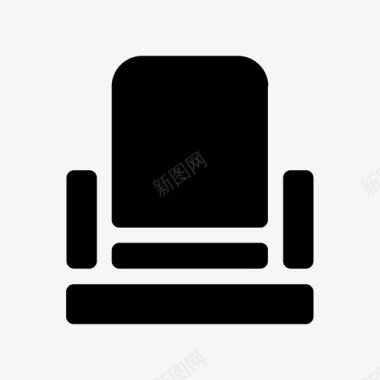 座位电影沙发图标图标
