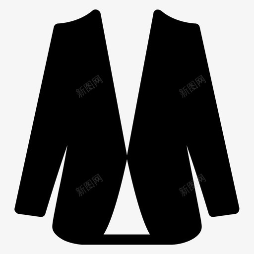 大衣时装夹克图标svg_新图网 https://ixintu.com 上衣 大衣 夹克 时装 时装和衣服雕文 男