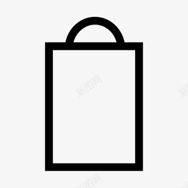 包购物袋用户界面图标集图标