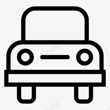 汽车运输旅行图标图标