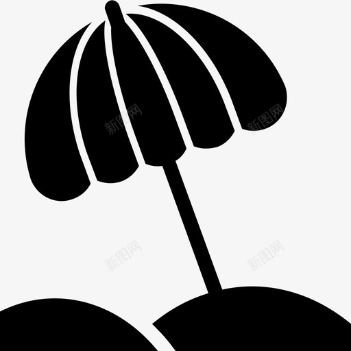 旅游海滩树冠图标svg_新图网 https://ixintu.com 一套夏季和旅行字形图标 旅游 日光浴 晒黑 树冠 海滩 雨伞
